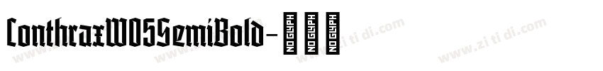 ConthraxW05SemiBold字体转换