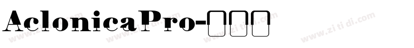 AclonicaPro字体转换