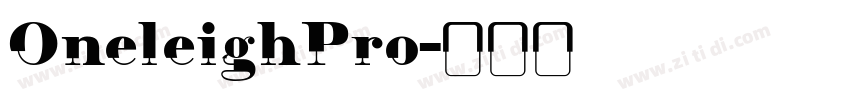 OneleighPro字体转换