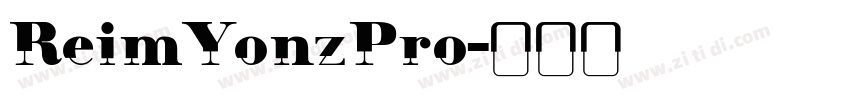 ReimYonzPro字体转换