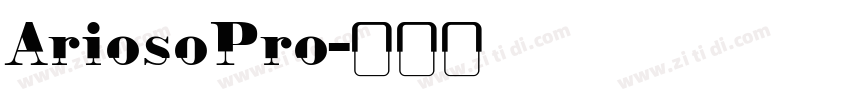 AriosoPro字体转换