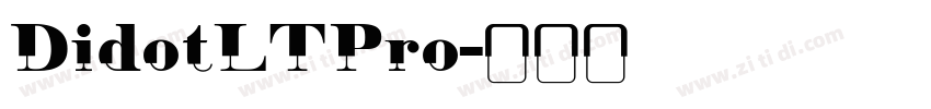 DidotLTPro字体转换