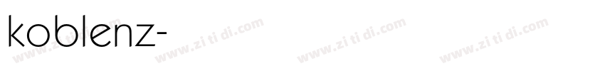 koblenz字体转换