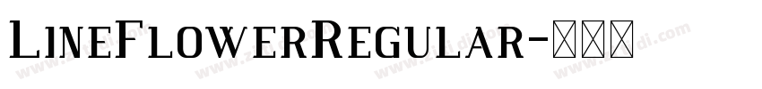 LineFlowerRegular字体转换