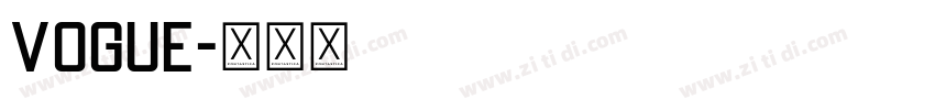 Vogue字体转换