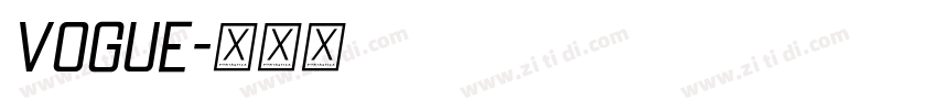Vogue字体转换