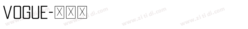 Vogue字体转换