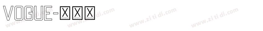 Vogue字体转换