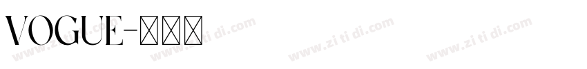 Vogue字体转换