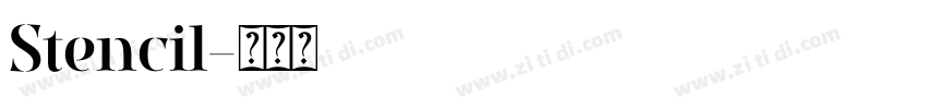 Stencil字体转换