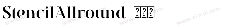 StencilAllround字体转换