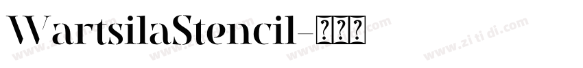 WartsilaStencil字体转换