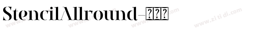 StencilAllround字体转换