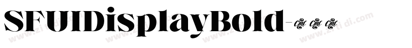 SFUIDisplayBold字体转换