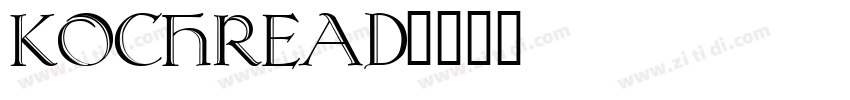 KochRead字体转换