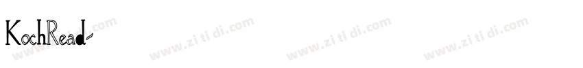 KochRead字体转换