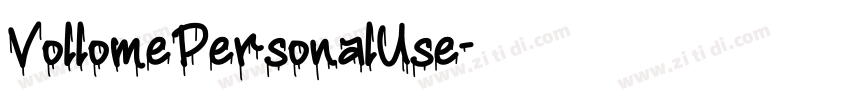 VollomePersonalUse字体转换
