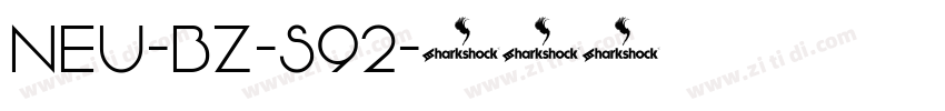 NEU-BZ-S92字体转换