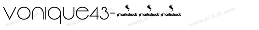 Vonique43字体转换