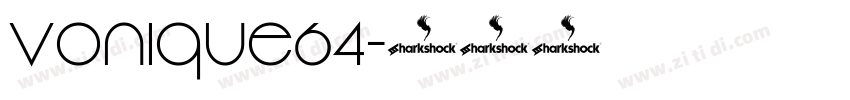 Vonique64字体转换