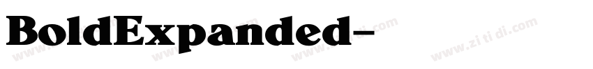 BoldExpanded字体转换 BoldExpanded字体转换