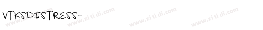 vtksdistress字体转换