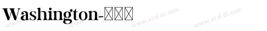Washington字体转换
