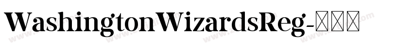 WashingtonWizardsReg字体转换