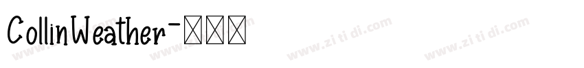 CollinWeather字体转换