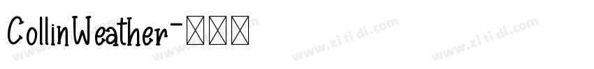 CollinWeather字体转换
