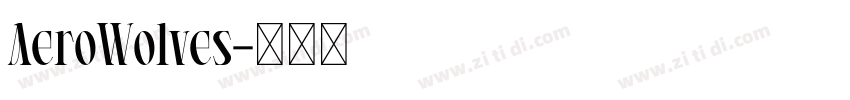 AeroWolves字体转换