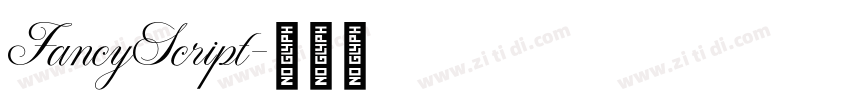 FancyScript字体转换