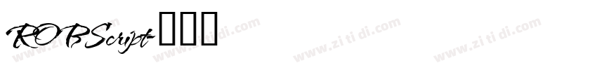 ROBScript字体转换