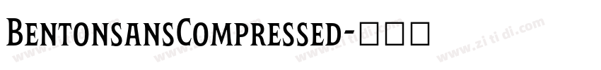 BentonsansCompressed字体转换