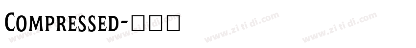 Compressed字体转换