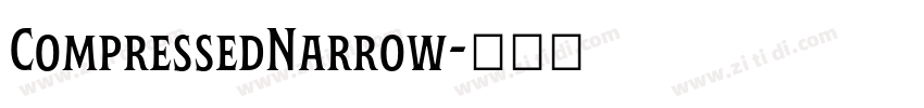 CompressedNarrow字体转换