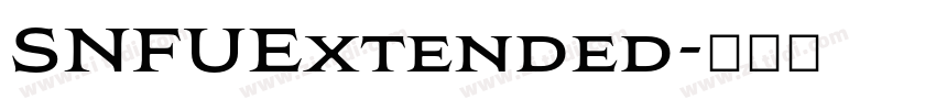 SNFUExtended字体转换