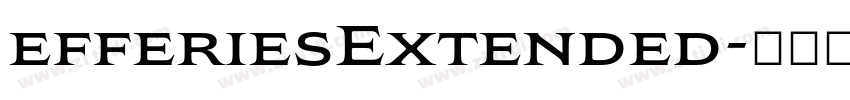 efferiesExtended字体转换