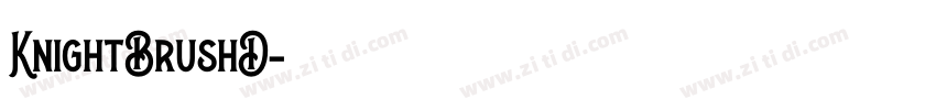 KnightBrushD字体转换