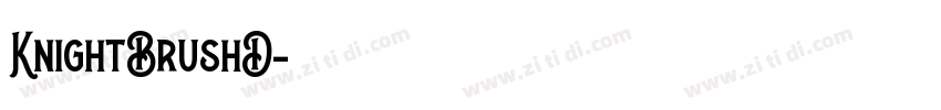 KnightBrushD字体转换