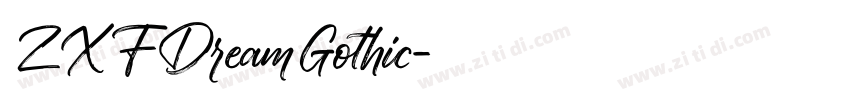 ZXFDreamGothic字体转换