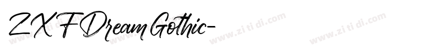 ZXFDreamGothic字体转换