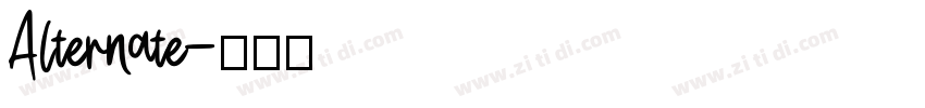 Alternate字体转换