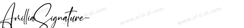 AmilliaSignature字体转换
