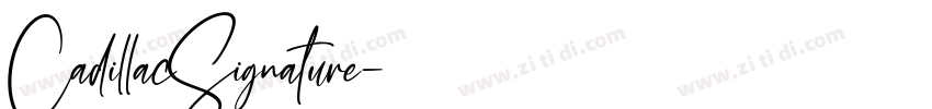 CadillacSignature字体转换