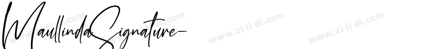 MaullindaSignature字体转换