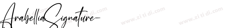 ArabelliaSignature字体转换