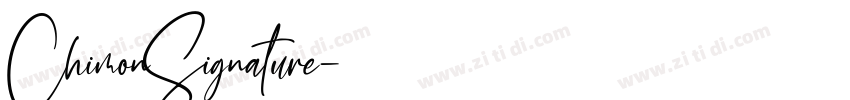 ChimonSignature字体转换