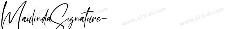 MaulindaSignature字体转换