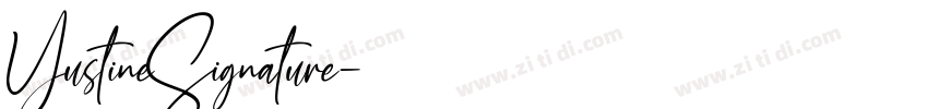 YustineSignature字体转换